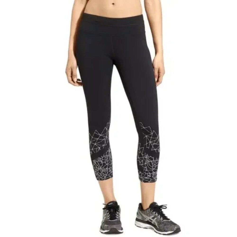 Athleta Graphic Floral Sonar Capri M